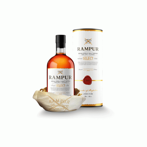 Rampur Whisky Single Malt (750ml) in Gray Mackenzie & Partners liquor stores in Abu Dhabi and Al Ain.