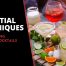 blog banner for blog article: Mixology : Essential Techniques for Creating Amazing Cocktails with many cocktails and fruits